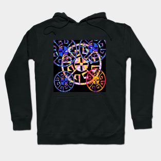 Aztec Multicolored Wheels Hoodie